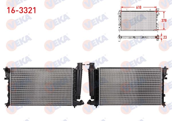 VEKA 16-3321 | Su Radyatörü Mekanik Peugeot 306 (7B,N3,N5) 1.8 D M-T 1993-2002
