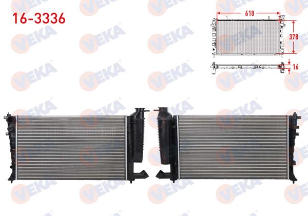 VEKA 16-3336 | Su Radyatörü Mekanik Peugeot 306 (7B,N3,N5) 1.8İ A-T Ac + / 1993-2002