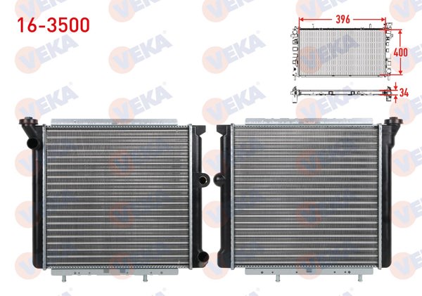 VEKA 16-3500 | Su Radyatörü Mekanik Renault R9 (L42) 1.4-1.6 Karburatorlu 1985-2000