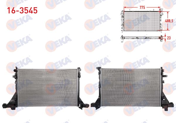 VEKA 16-3545 | Su Radyatörü Mekanik Renault Master III (Fv) 2.3 DCI M-T M9t Tek Teker 2010-/ Opel Movano B 2.3 DCI 2010 -