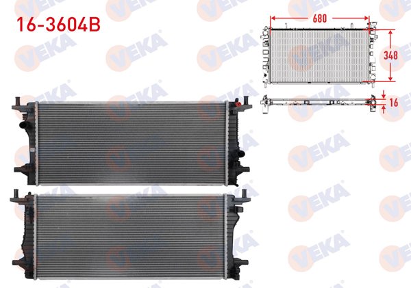 VEKA 16-3604B | Su Radyatörü Brazing Mg Hs 1.5