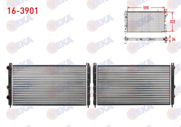 VEKA 16-3901 | Su Radyatörü Mekanik Skoda Felicia 1.9 D M-T Ac + /-1994-2002 / Felicia 1.6 1994-2002