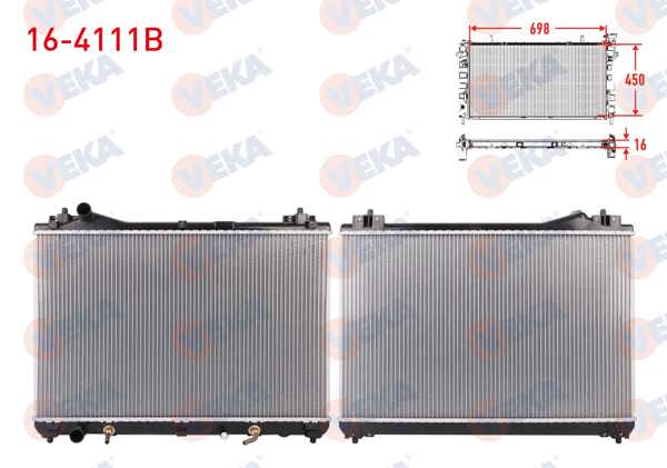 VEKA 16-4111B | Su Radyatörü Brazing Suzuki Grand Vitara II (Jt) 2.0İ A-T 2005 -