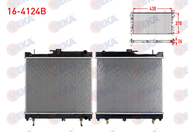 VEKA 16-4124B | Su Radyatörü Brazing Suzuki Jımny (Fj) 1.3İ 16V 1998 -