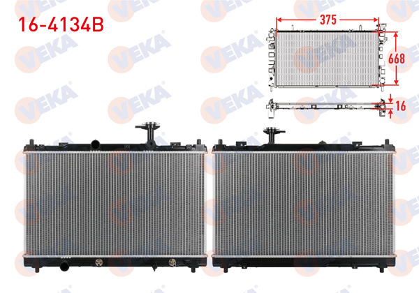 VEKA 16-4134B | Su Radyatörü Brazing Suzuki Vitara Ly 1.6 6 Vites A-T 2015 -