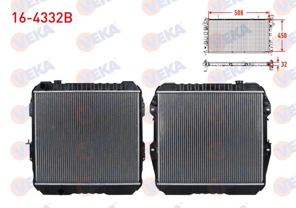 VEKA 16-4332B | Su Radyatörü Brazing Toyota Hı-Lux Pick Up (_N_) 2.4 D Ln85 M-T Ac + /-1983-2005