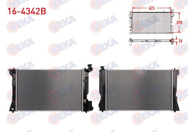 VEKA 16-4342B | Su Radyatörü Brazing Toyota Avensis (T25) 2.0 A-T Ac + /-2003-2008