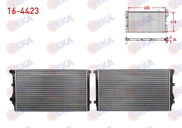 VEKA 16-4423 | Su Radyatörü Mekanik Volkswagen Golf V (1K1) 1.9 TDI M-T 2003-2009