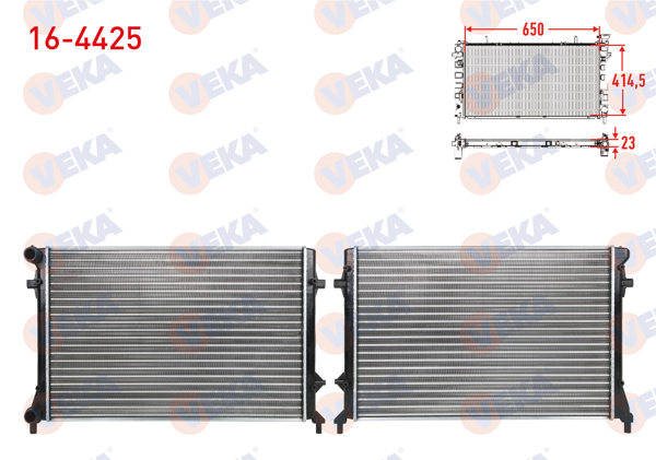 VEKA 16-4425 | Su Radyatörü Mekanik Volkswagen Golf V (1K1) 1.4 FSI A-T 2003-2009