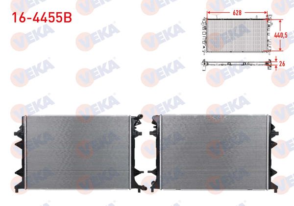 VEKA 16-4455B | Radyatör VW Passat Caddy IV 2.0 TDI
