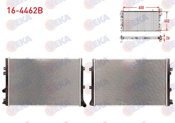 VEKA 16-4462B | Su Radyatörü Brazing Volkswagen Tiguan (5N_) 1.4 TSI 2007-2016