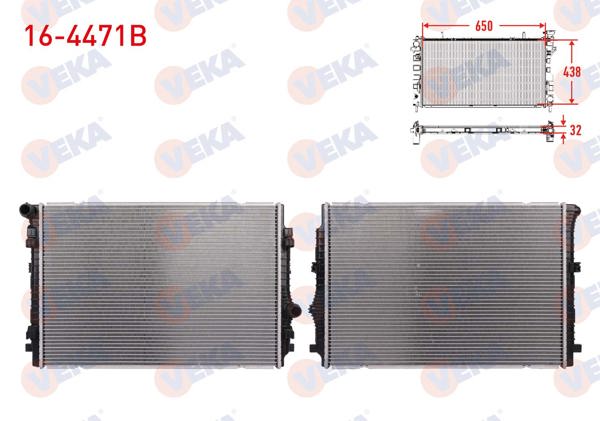 VEKA 16-4471B | Su Radyatörü Brazing VW Arteon (3H7) 2.0 TDI 17-20 / Passat (3G2) 2.0 TDI 14-/ Tiguan (Ad1) 2.0 TDI 16-/ Skoda Superb (3V3) 2.0 TDI 15-/ Kodiaq 2.0 TDI 16-/ Octavia III 2.0 TDI 13-20