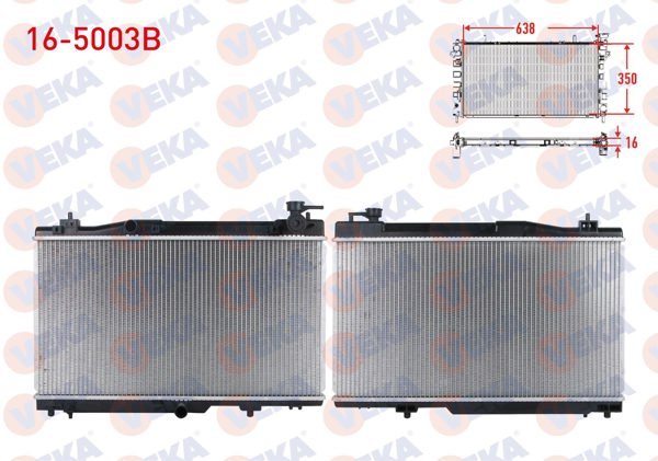 VEKA 16-5003B | Su Radyatörü Brazing Chery Kımo 1.3 2008-2011