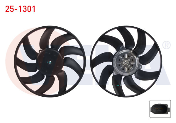 VEKA 25-1301 | Fan Motoru Küçük Audi A4 B8 (8K2) 1.8 TFSI-2.0 TDI-2.0 TFSI 2007-2012 / A5 (8T3) 1.8 TFSI 2007-2017 / A6 C7 (4G2, 4Gc) 2.0 TDI 2011-2018 / Q5 (8Rb) 2.0 TDI 2010-2017