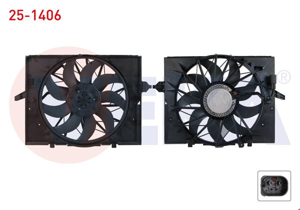 VEKA 25-1406 | Fan Motoru Davlumbazlı Tekli (600W) BMW 5 Serisi (E60) 520 İ-525 D-525 İ-530 D-530 İ-535 D-545 İ Ac + A-T 2003-2010 / 6 (E63) 630 İ Ac + A-T 2004-/ 7 (E65) 730 İ-735 İ-745 İ Ac + A-T 01-09