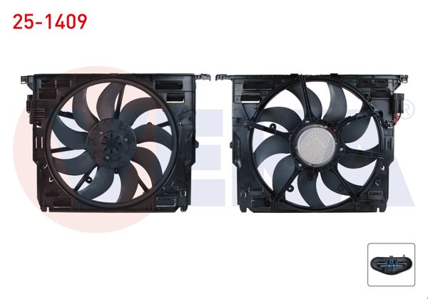 VEKA 25-1409 | Fan Motoru Davlumbazlı Tekli (850W) BMW 5 Serisi (F10) 520 D-525 D-530 D 2010-/ 7 Serisi (F01,F02,F03,F04) 730 D-750 İ 2009 -