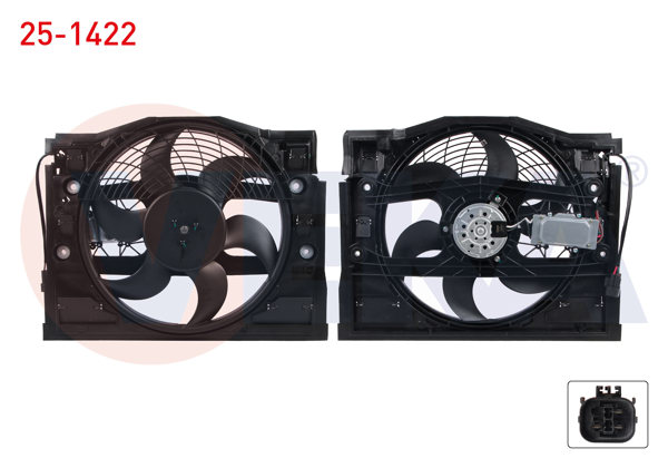 VEKA 25-1422 | Fan Motoru Davlumbazlı BMW 3 (E46) 320 I-328 I 2000-2005