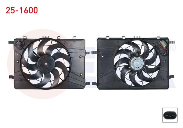 VEKA 25-1600 | Fan Motoru (Su + Klima) Davlumbazlı Rezistanslı Opel Astra J 1.3 CDTI 2009-2016