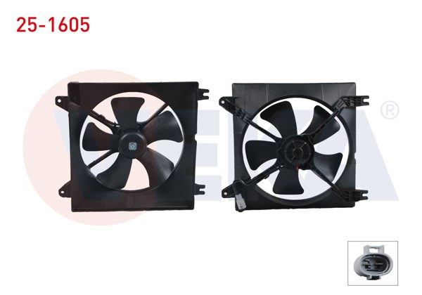 VEKA 25-1605 | Fan Motoru Su Radyatörü Davlumbazlı Chevrolet Lacetti (J200) 1.4İ 16V 2006-2012