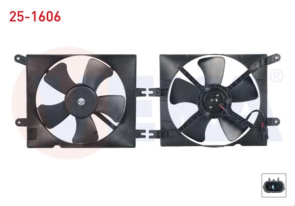 VEKA 25-1606 | Fan Motoru Klima Radyatörü Davlumbazlı Chevrolet Lacetti (J200) 1.4İ 16V 2006-2012