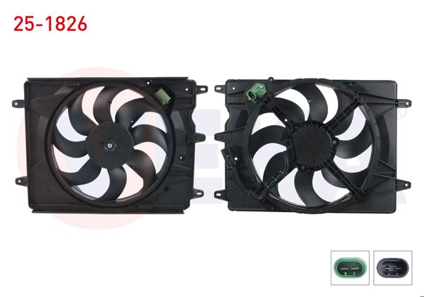 VEKA 25-1826 | Fan Motoru (Su + Klima) Tekli Fanlı Rezistanslı Fiat Egea 1.4 16V 95 Hp 2015 -