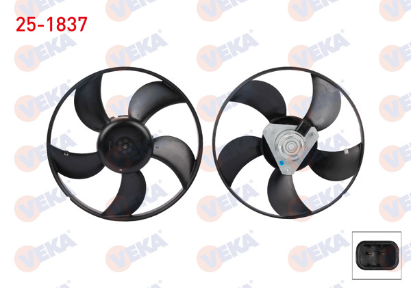 VEKA 25-1837 | Fan Motoru Fiat Palio Weekend 1.6 1996-2011