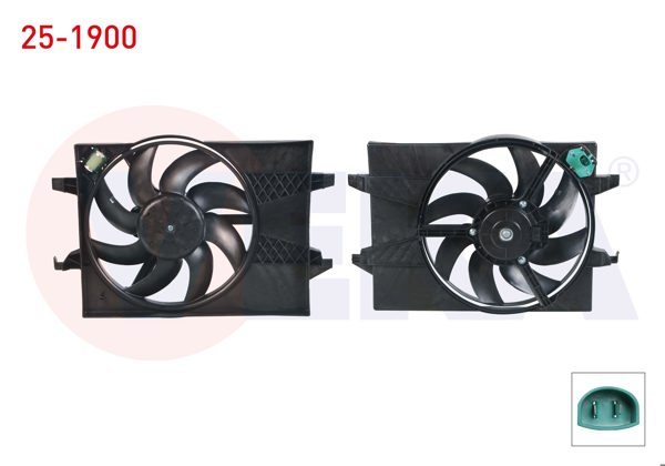 VEKA 25-1900 | Fan Motoru Su Radyatörü Davlumbazlı Tekli Fan Rezistanslı Ford Fiesta V 1.4 TDCI M-T Ac + 2001-2008