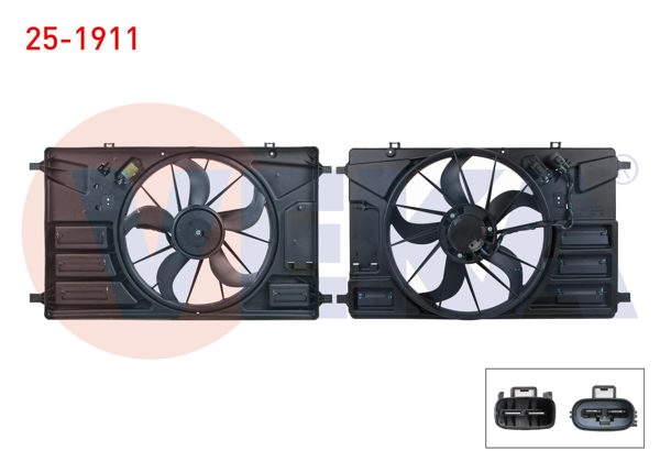 VEKA 25-1911 | Fan Motoru Davlumbazlı Rezistanslı (Tekli) Ford Tourneo-Transit Custom (V362) 2.0 Ecoblue-2.2 TDCI 2015-/ Transit (V363) 2.0 Ecoblue-2.2 TDCI 2014 -