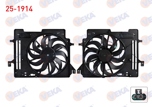 VEKA 25-1914 | Fan Motoru Davlumbazlı Ford Focus III 1.5 TDCI 2011-2015