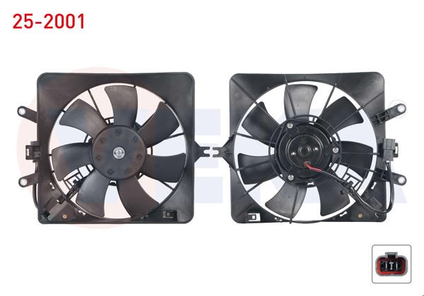 VEKA 25-2001 | Fan Motoru Klima Radyatörü Honda Jazz II (Gd) 1.4İ Davlumbazlı 2002-2008