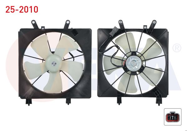 VEKA 25-2010 | Fan Motoru Su Radyatörü Davlumbazlı Tekli Fanlı Honda Civic VII 1.6İ Ac + /-2000-2006