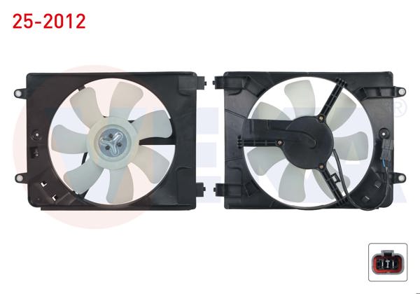VEKA 25-2012 | Fan Motoru Klima Radyatörü Honda Civic VIII 1.4 Davlumbazlı 2005-2012