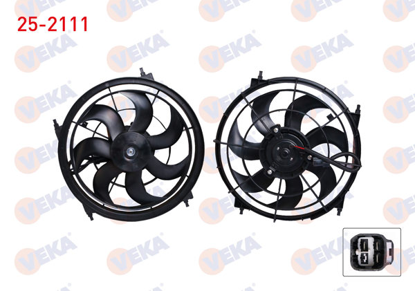 VEKA 25-2111 | Fan Motoru Su Radyatörü Davlumbazlı Hyundai i20 (Pb, Pbt) 1.4 CRDI Hındıstan Uretımı 2008-2012