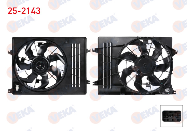 VEKA 25-2143 | Fan Motoru Hyundai İx35 / Kia Sportage / 1.6 2010 -