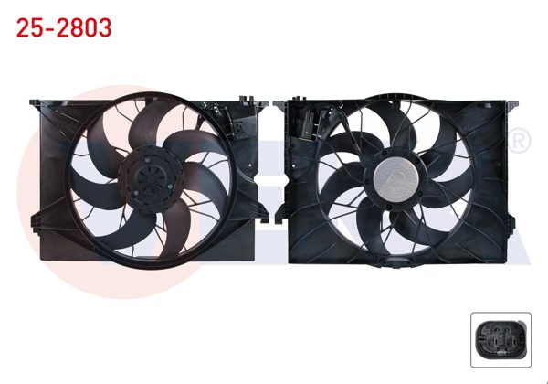 VEKA 25-2803 | Fan Motoru Davlumbazlı Tekli (600W) Mercedes S Serisi (W221) S 320 CDI-S 320-S 350-S 500-S 600 2005-2013