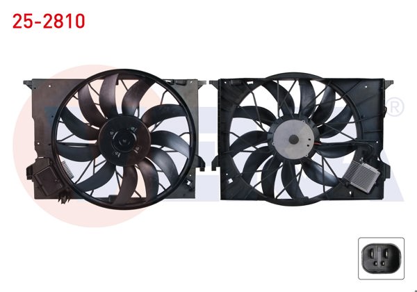 VEKA 25-2810 | Fan Motoru Davlumbazlı Tekli (850W) Mercedes E Serisi (W211) E 280 CDI-E 320 CDI 2002-2008 / S Serisi (W221) S 320 CDI-S 350-S 350 CDI-S 500-S 600 2005-2013