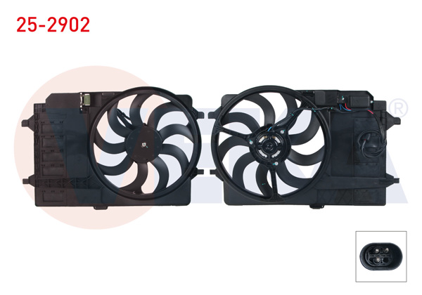 VEKA 25-2902 | Fan Motoru Su Radyatörü Davlumbazlı Mini Cooper (R50-R53) 1.6 2001-2006