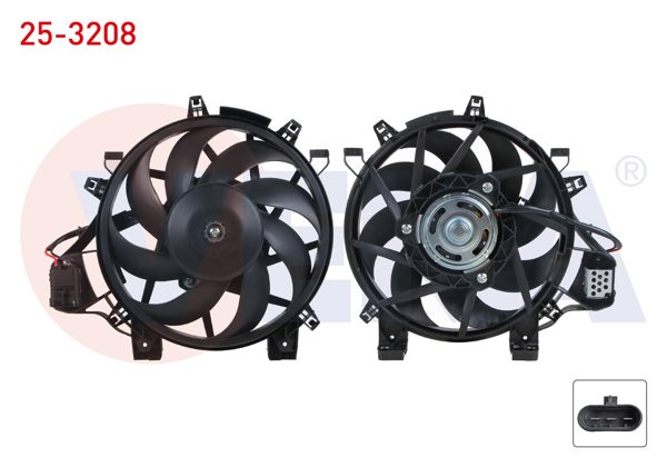 VEKA 25-3208 | Fan Motoru Klima Radyatörü Opel Corsa C 1.3 CDTI 2000-2006