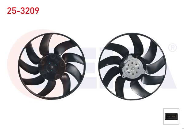 VEKA 25-3209 | Fan Motoru (Motor + Pervane) Su Radyatörü Opel Vectra C 1.6 16V 2002-2008