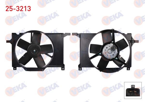VEKA 25-3213 | Fan Motoru (Su + Klima) Opel Corsa B 1.2İ 1993-2000