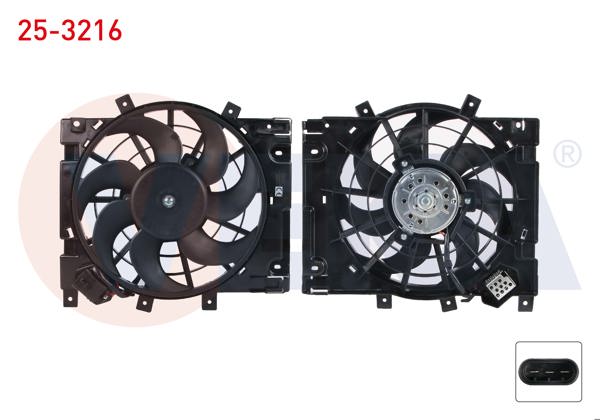 VEKA 25-3216 | Fan Motoru Klima Radyatörü (Itmelı) Davlumbazlı Tek Fan Opel Astra H 1.3 CDTI (Z13dth) 2006-2010