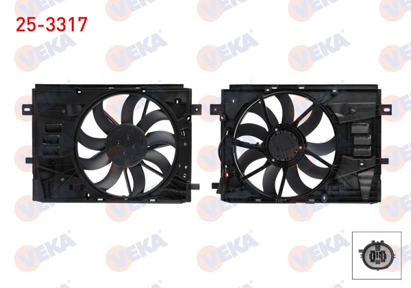 VEKA 25-3317 | Fan Motoru Peugeot 3008 / 508 / Expert