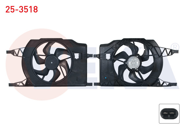 VEKA 25-3518 | Fan Motoru Davlumbazlı Tek Fanlı Renault Laguna II 1.6İ 16V-1.8İ 16V-1.9 DCI-2.0İ 16V-2.0 DCI-2.2 DCI-3.0 2001-2007