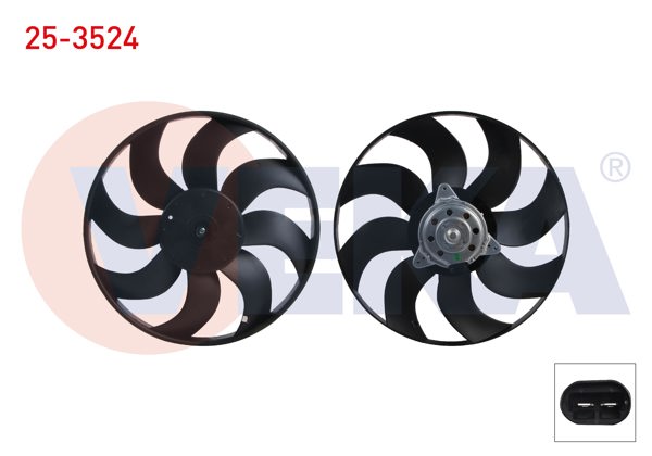VEKA 25-3524 | Fan Motoru Renault Kangoo 1.5 DCI 2005-/ Kangoo Express 1.5 DCI 2003 -