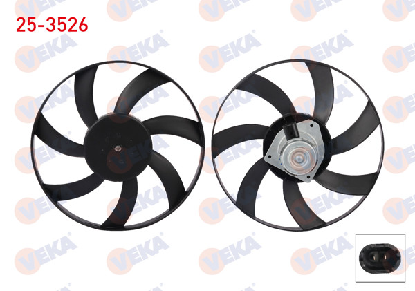 VEKA 25-3526 | Fan Motoru Tekli Fanlı Renault Laguna 2.0 1993-2001