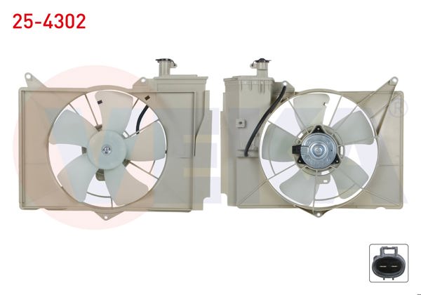VEKA 25-4302 | Fan Motoru Su Radyatörü Toyota Yaris (_Cp10) 1.3İ Davlumbazlı 1999-2005