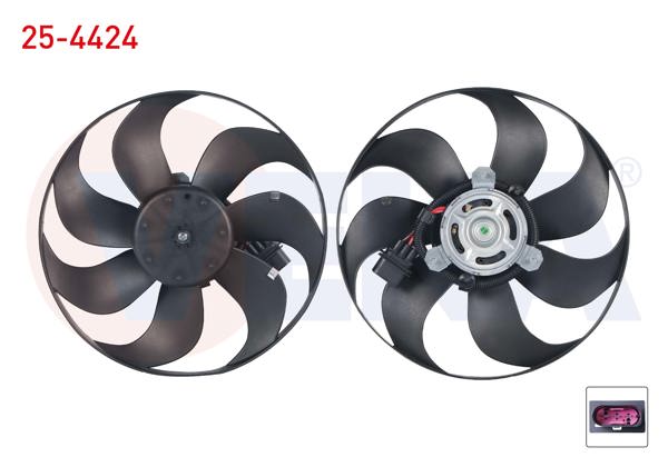 VEKA 25-4424 | Fan Motoru (Motor + Pervane) Su Radyatörü Volkswagen Polo (6N1) 1.4 1994-1999