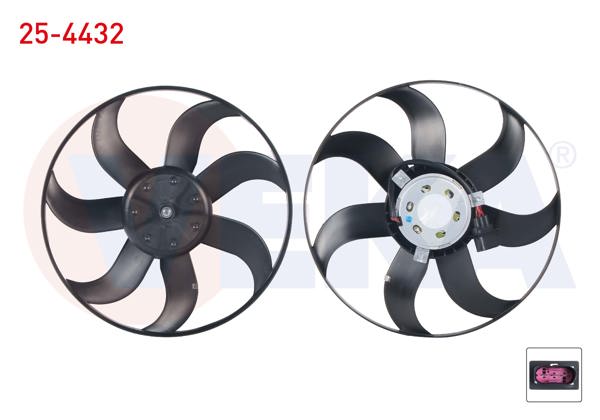 VEKA 25-4432 | Fan Motoru (Su + Klima) Davlumbazsız Volkswagen Polo (6R,6C) 1.4 TSI Çapı 390mm 2009 -