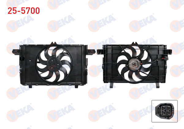 VEKA 25-5700 | Fan Motoru Tekli Fan Tesla Model Y 2020 -