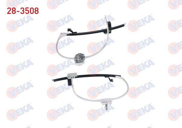 VEKA 28-3508 | Cam Krıkosu Manuel Sol Ön Renault R9 1.4-1.6 1985-2000 | 2 Adet